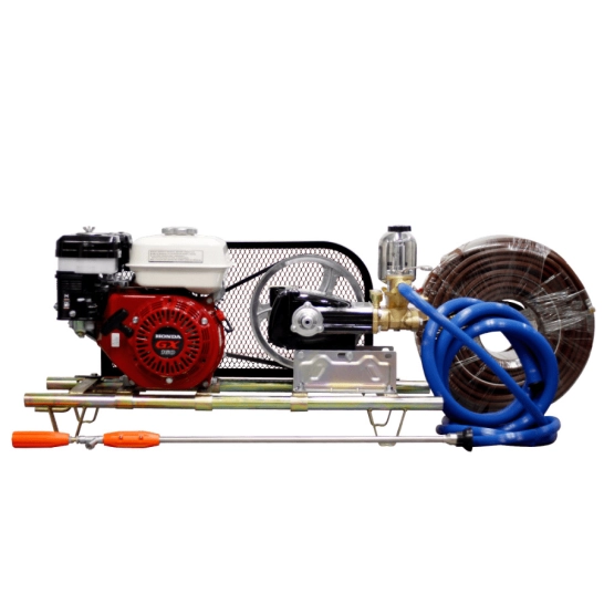 Fumigadora agrícola TCS28-160 con motor Honda GX160H2 de 5.5 hp y bomba de 500 PSI